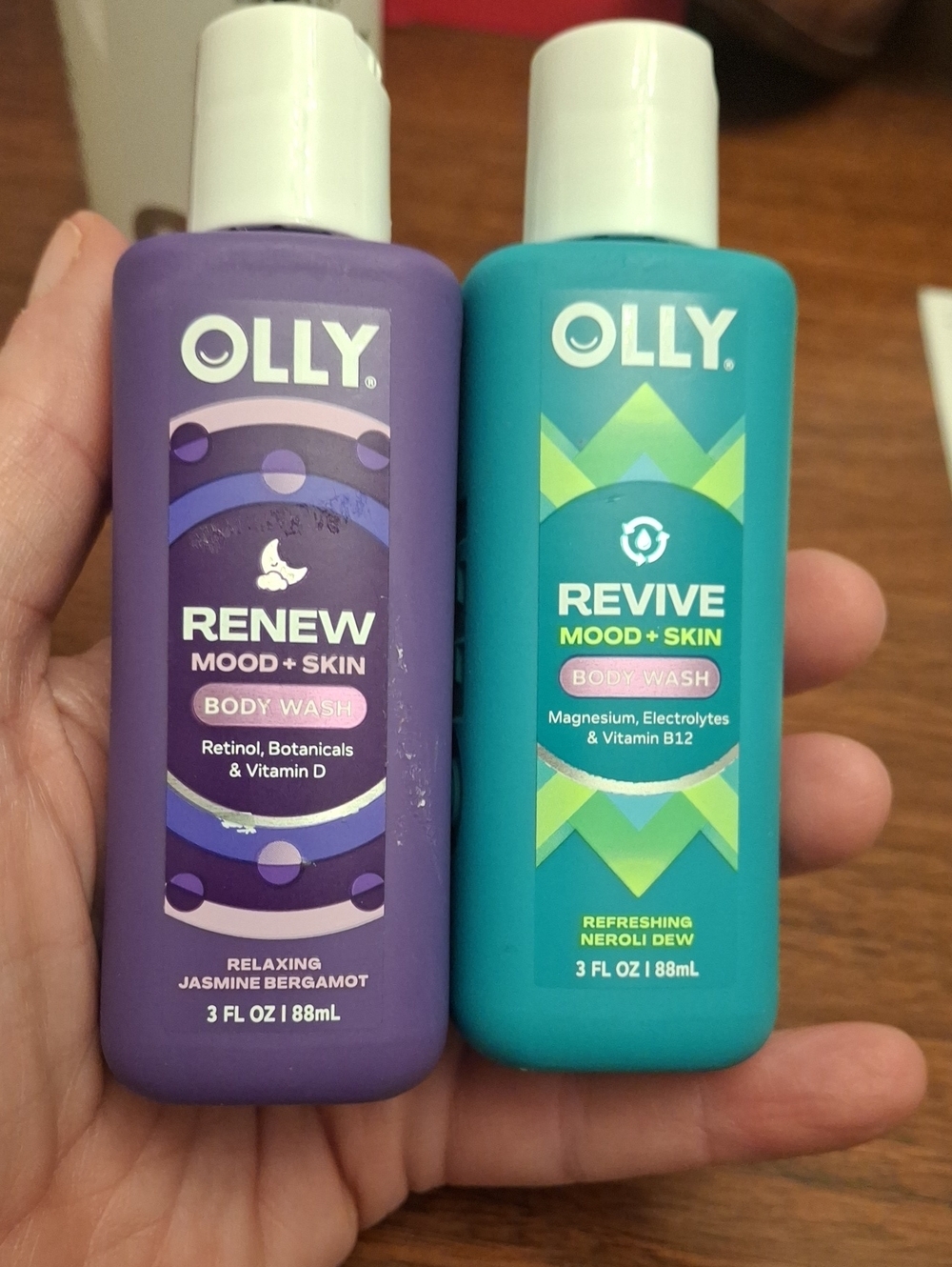 Olly Revive Body Wash 88ml Each Bottle Set Of 2 New